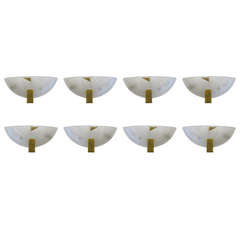 Enticing Set of 8 Murano Wall Sconces