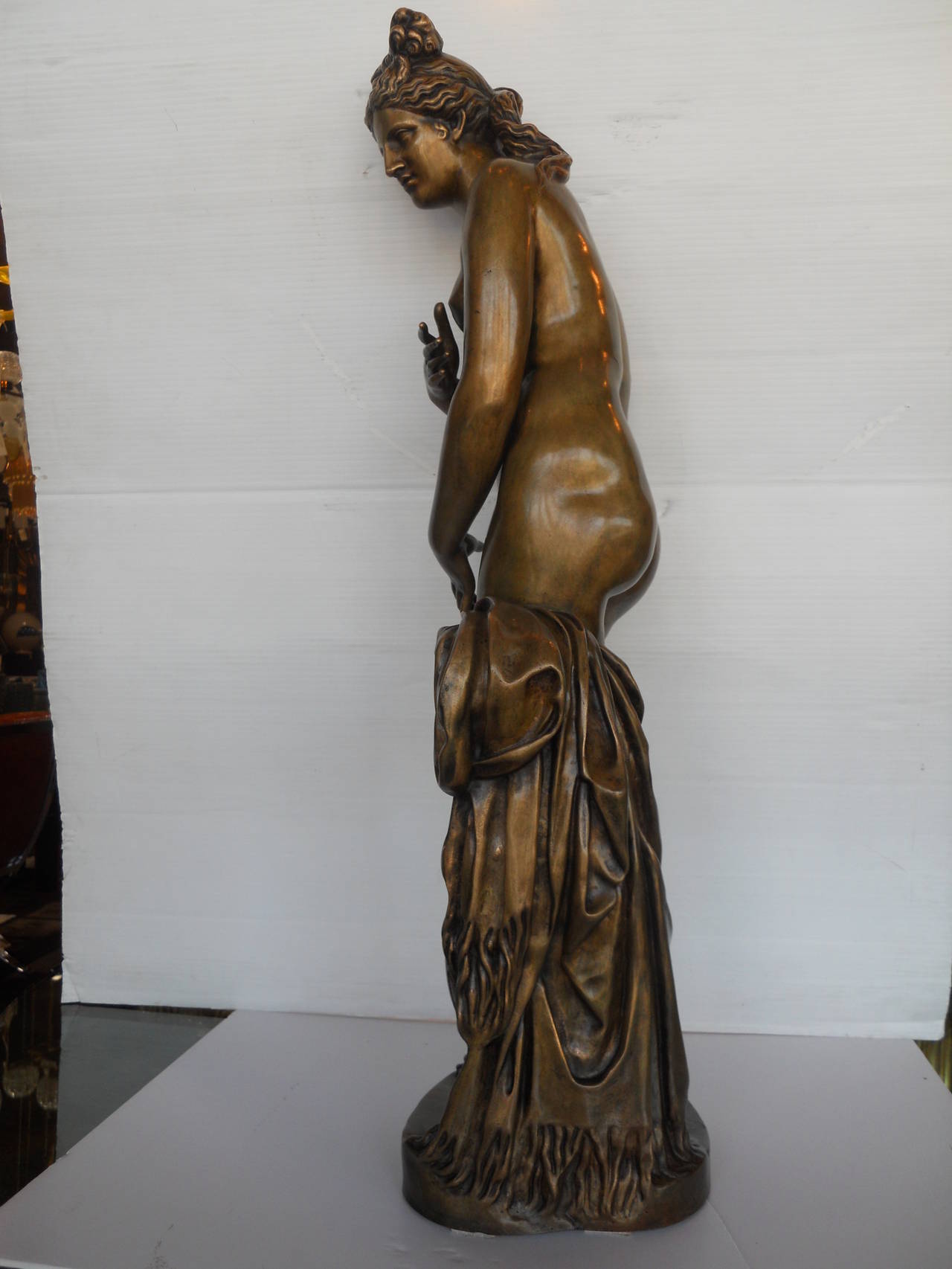 Romantic Very Special Female Sculpture by Ferdinand Barbedienne