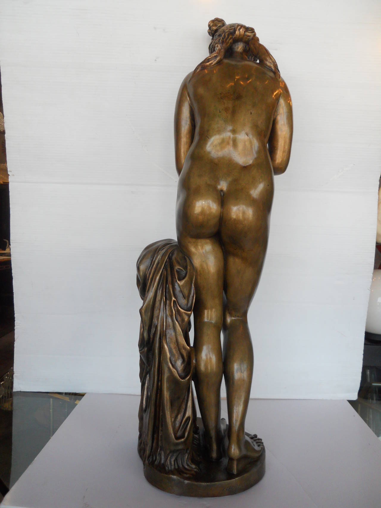 French Very Special Female Sculpture by Ferdinand Barbedienne