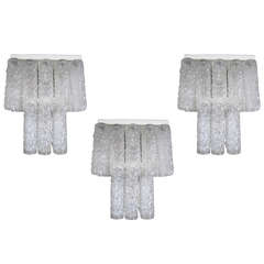 Great Set of 3 Wall Sconces In the Style of Venini Great Set of 3 Wall Sconces In the Style of Venini