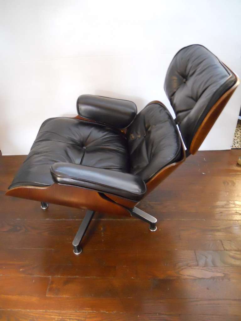 American Enticing Eames by Herman Miller Chair and Ottoman Set