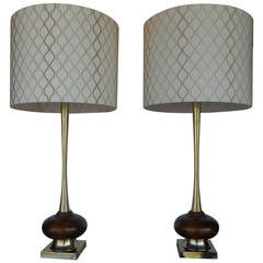 Pair of Mid-Century Modern  Lamps by Laurel Lamp Company