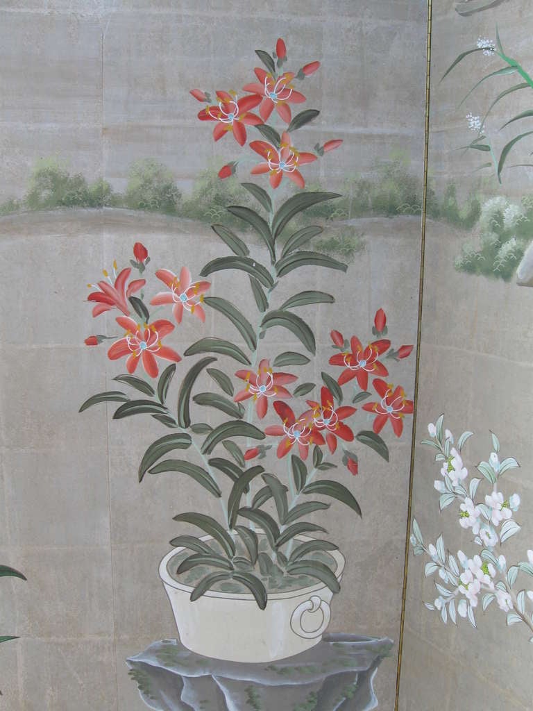 Mid-20th Century Finely Detailed Robert Crowder Screen