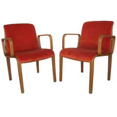 Pair Authentic Vintage Knoll International Chairs