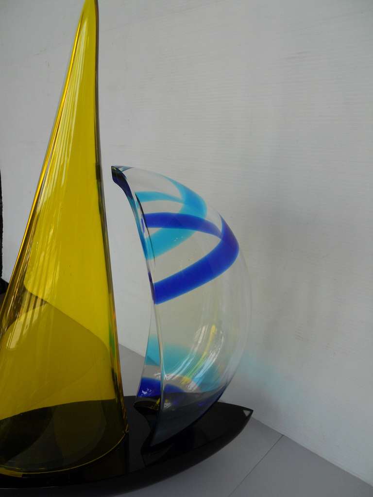 Beautiful Murano Glass Sailboat 1
