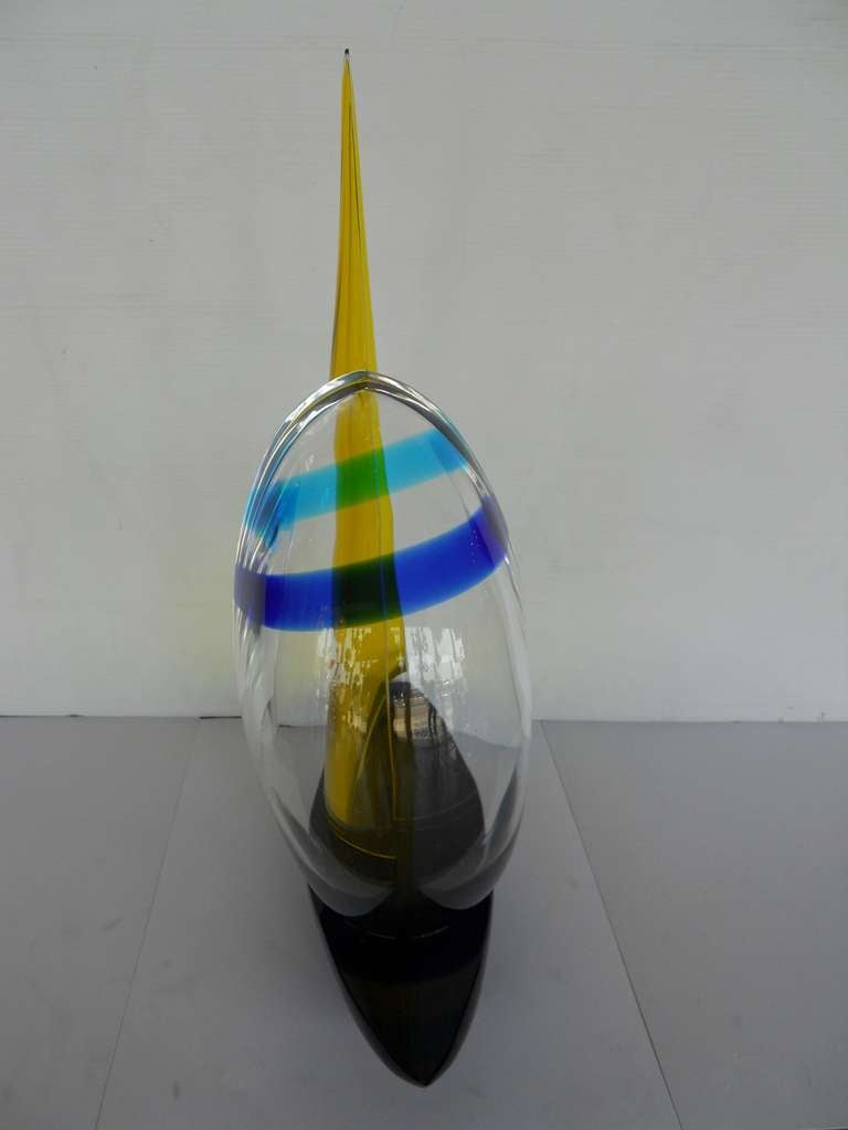 Beautiful Murano Glass Sailboat 2