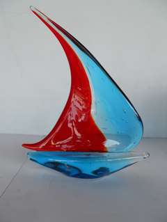 Fine Murano Glass Sailboat
