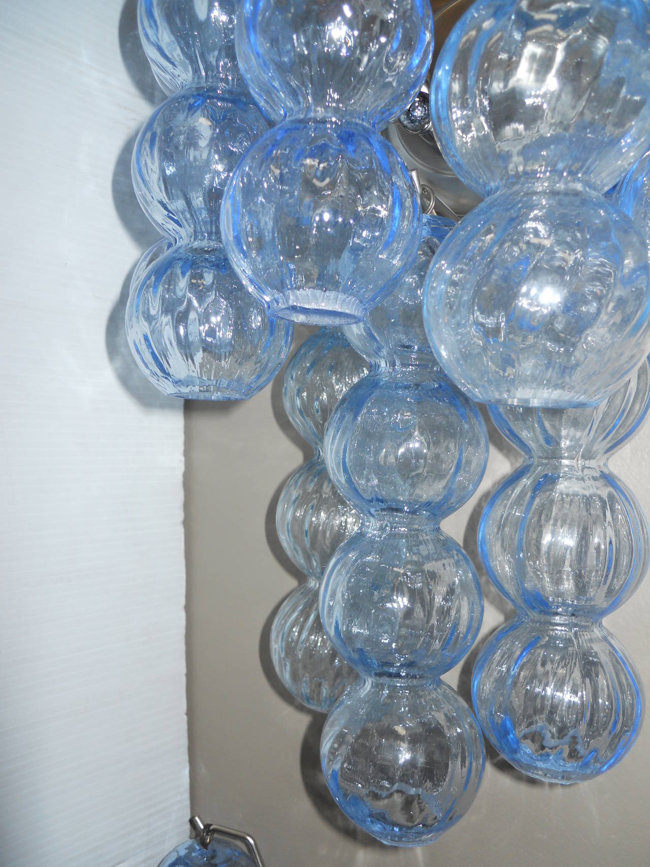 Set of 4 Murano Glass Ball Wall Sconces In Excellent Condition In Los Angeles, CA