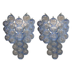 Set of 4 Murano Glass Ball Wall Sconces