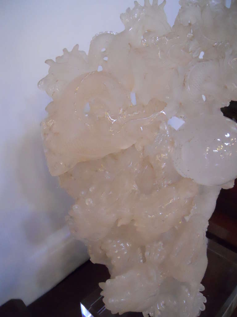 Chinese Rare Rock Crystal Sculpture