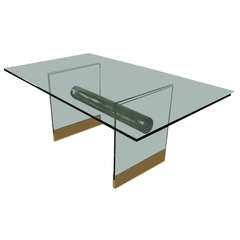 Brass Dining Table by Pace International
