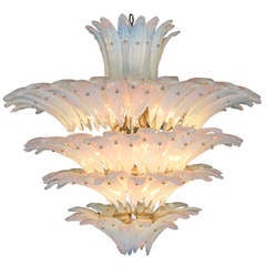 Beautiful Pearl Palma Chandelier in the Style of Venini