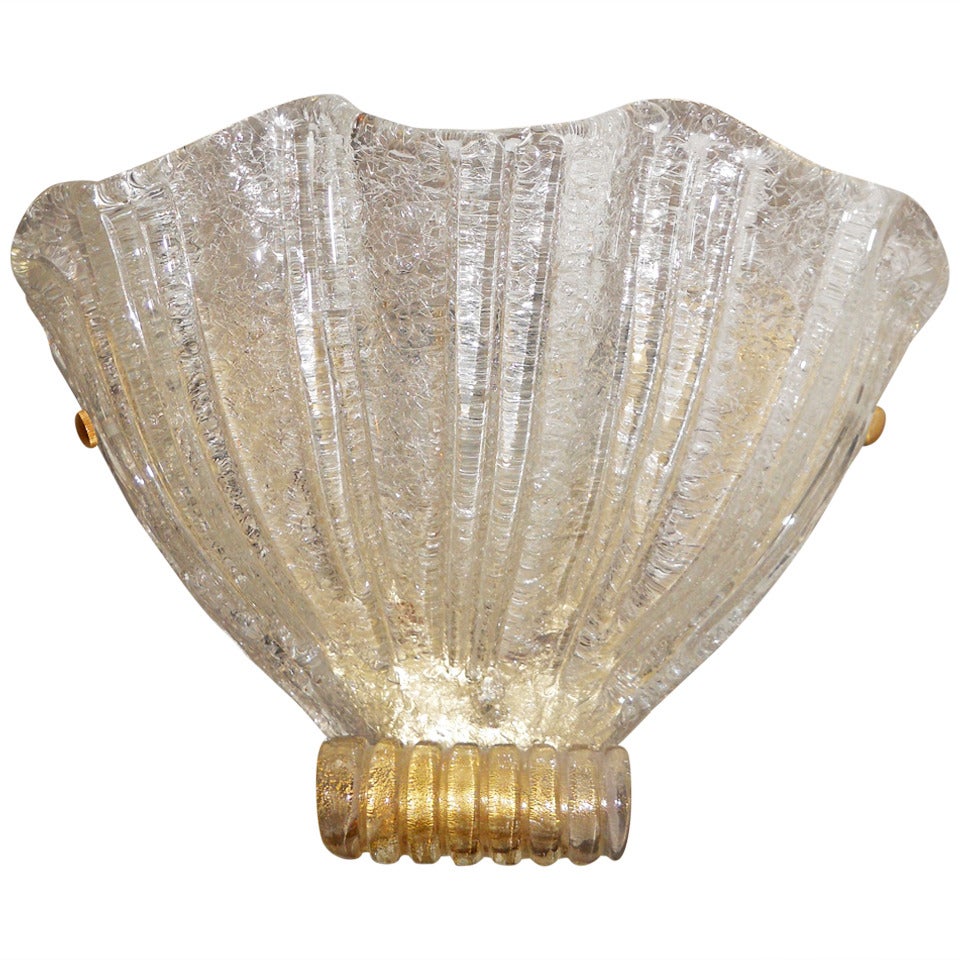 Magnificent Set of 6 Murano Wall Sconces