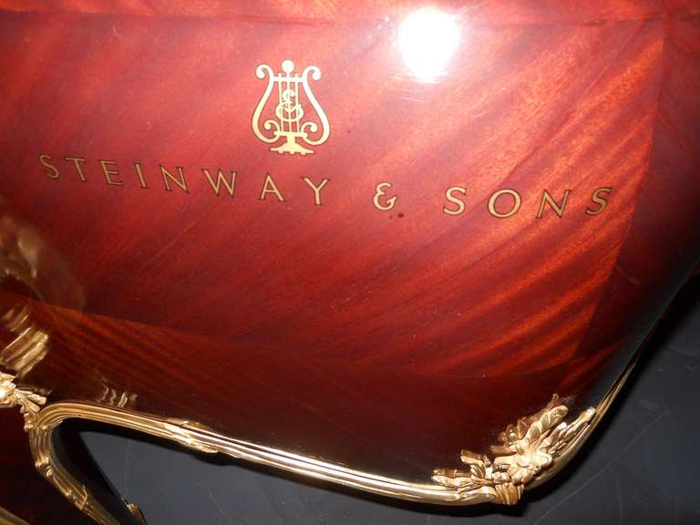 Astonishing Steinway Mahogany Piano In Excellent Condition In Los Angeles, CA