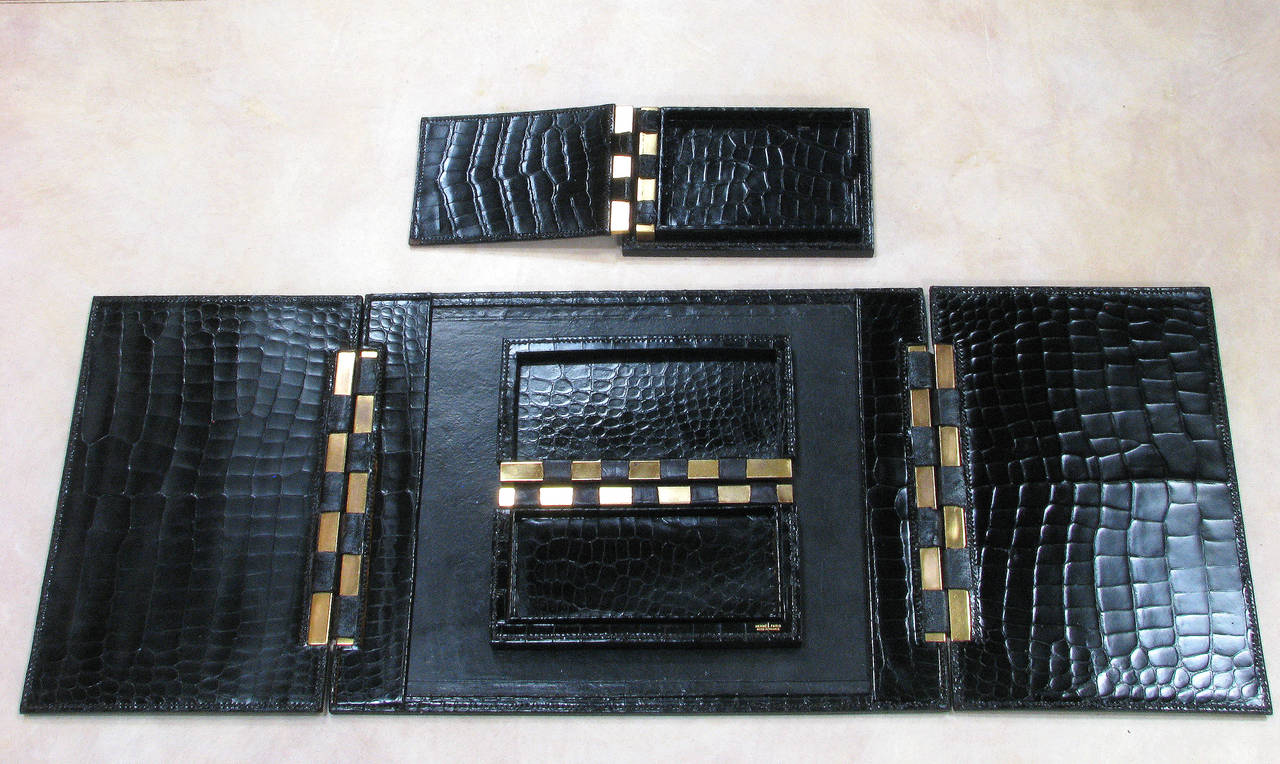 Rare Hermes Blotter Desk Set In Good Condition In Los Angeles, CA