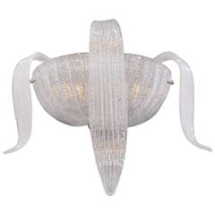 Sophisticated Set of 14 Murano Wall Sconces