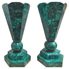 Set 6 of Malachite Vases