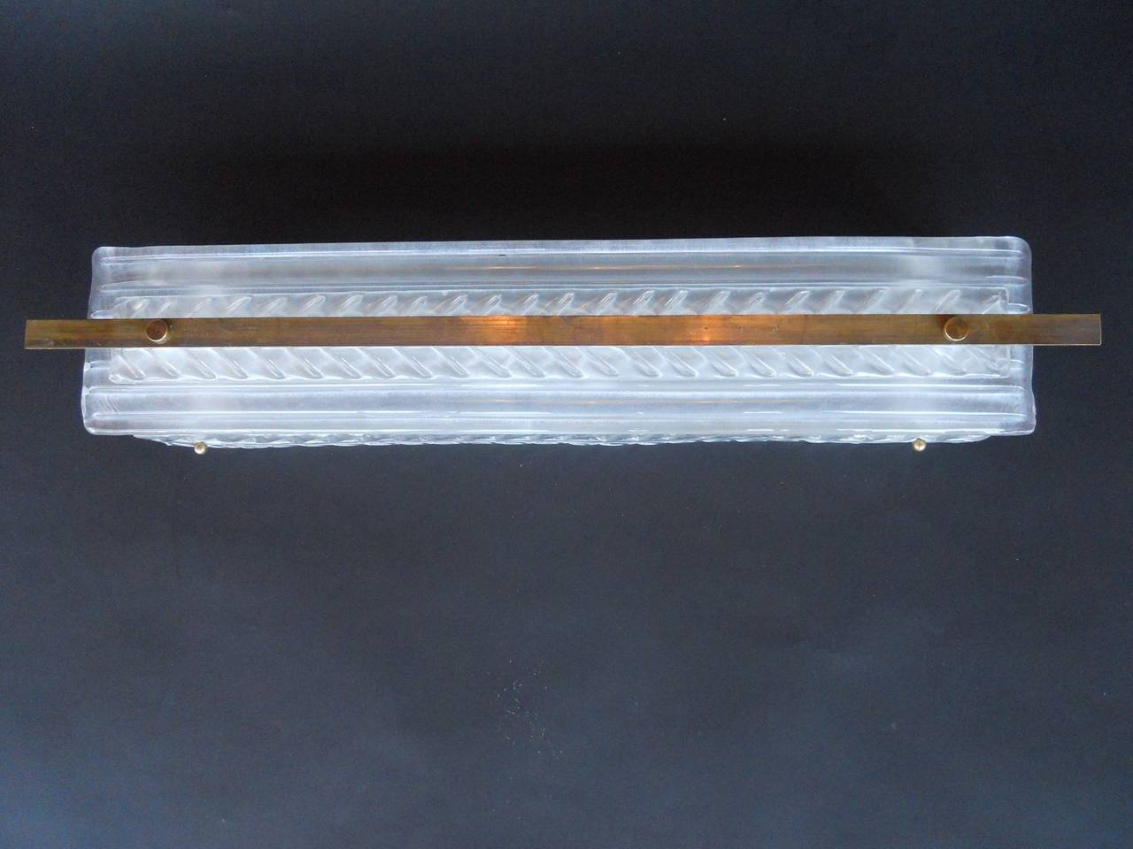 Set of 16 Art Deco Rectangular Frosted Glass Wall Sconces at 1stdibs