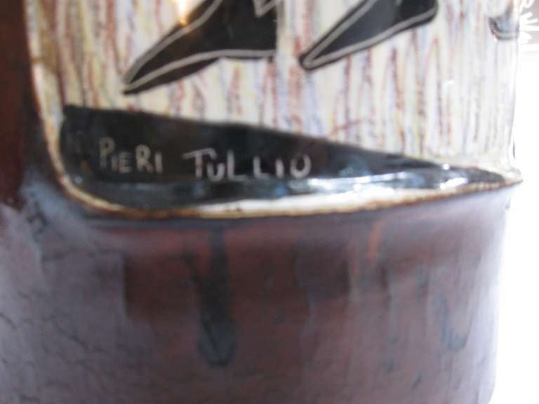 Unusual Pieri Tullio Table Lamp In Excellent Condition In Los Angeles, CA