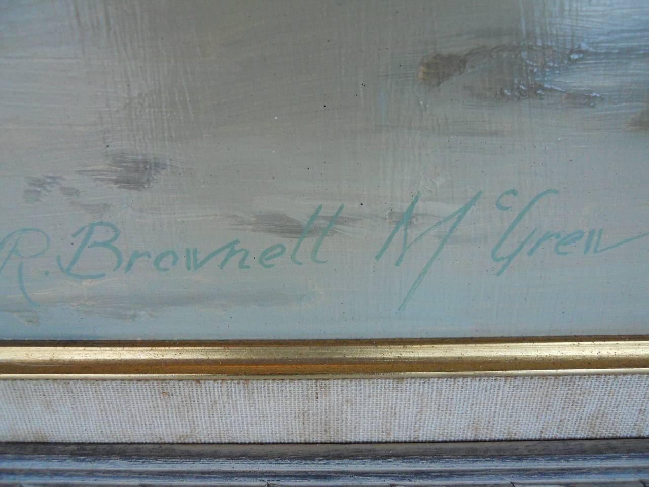 Set aus zwei Gemälden von R. Brownell McGrew, signiert im Angebot 2