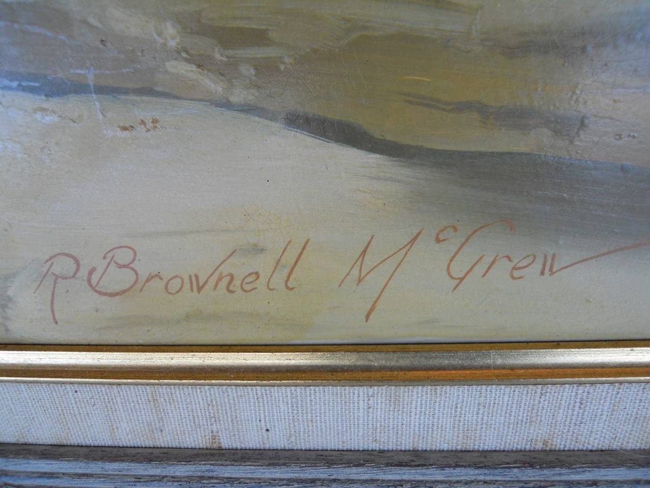 Set aus zwei Gemälden von R. Brownell McGrew, signiert im Angebot 3