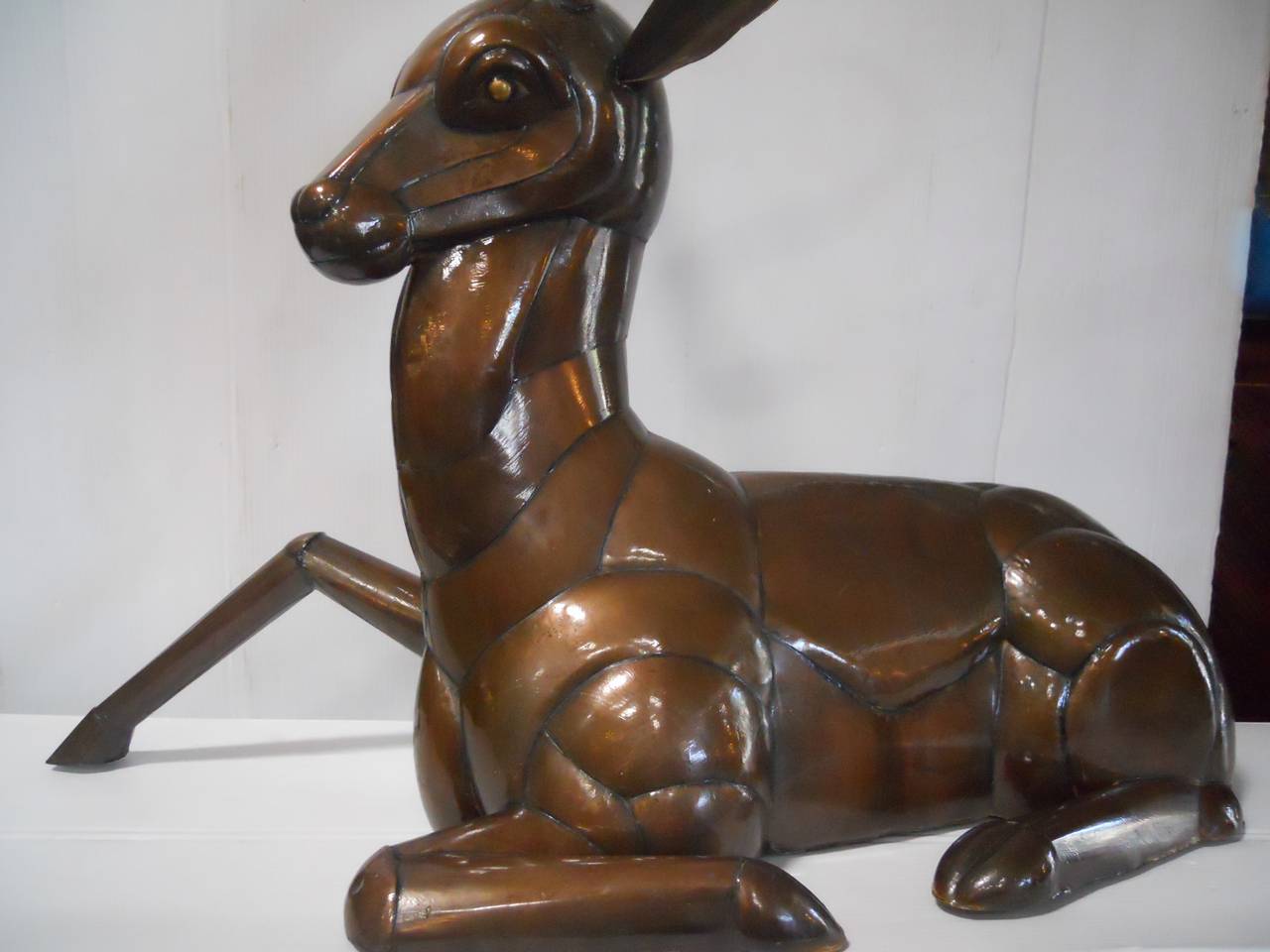 Antelope Sculpture by Sergio Bustamante In Good Condition In Los Angeles, CA