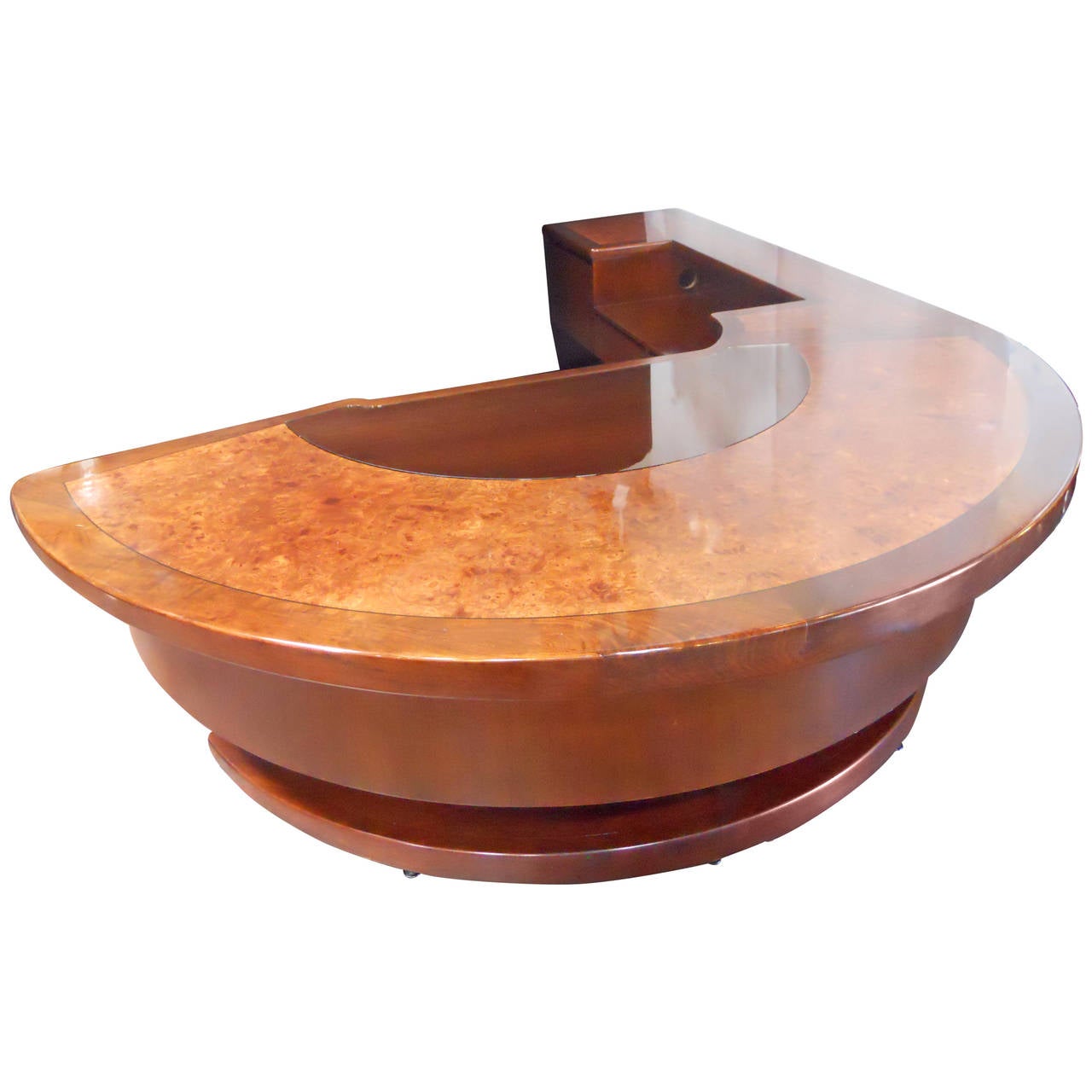 MonteverdiYoung Executive Curved Desk For Sale at 1stdibs