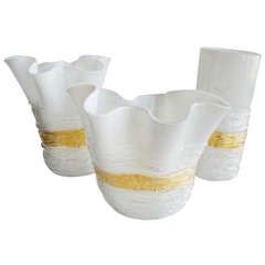 Beautiful Set of 3 Murano Vases