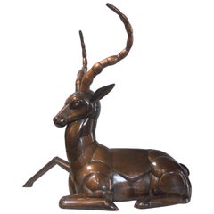 Antelope Sculpture by Sergio Bustamante