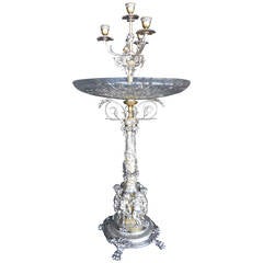 Christofle Gilt and Silvered Bronze Centerpiece