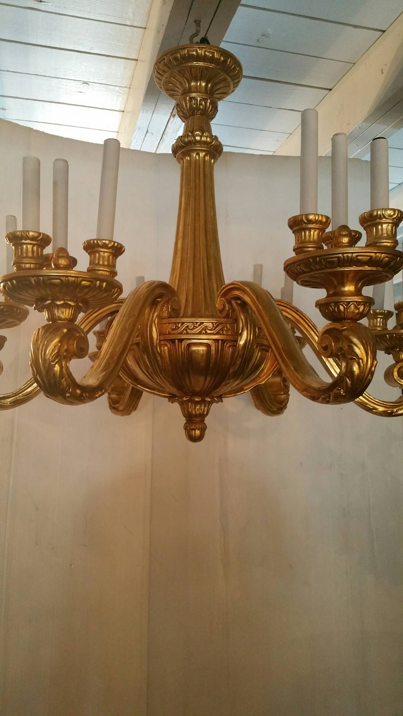 Italian Hand-Carved 19th Century Chandelier