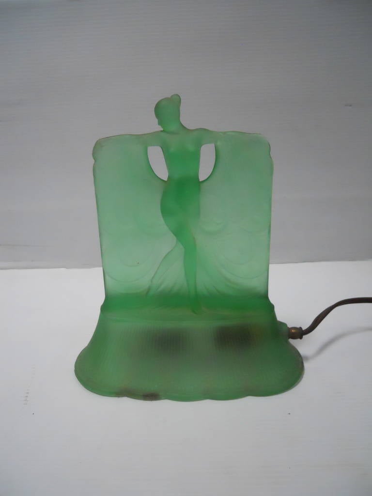 Glass Set of two Danse de Lumiere Table Lamps