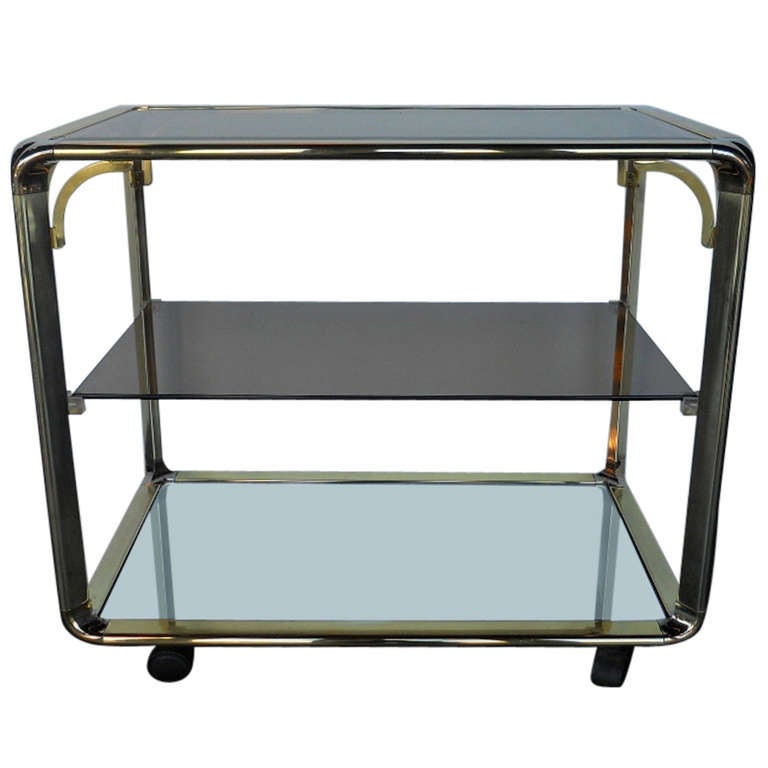 Elegant Vintage Bar Cart For Sale at 1stdibs