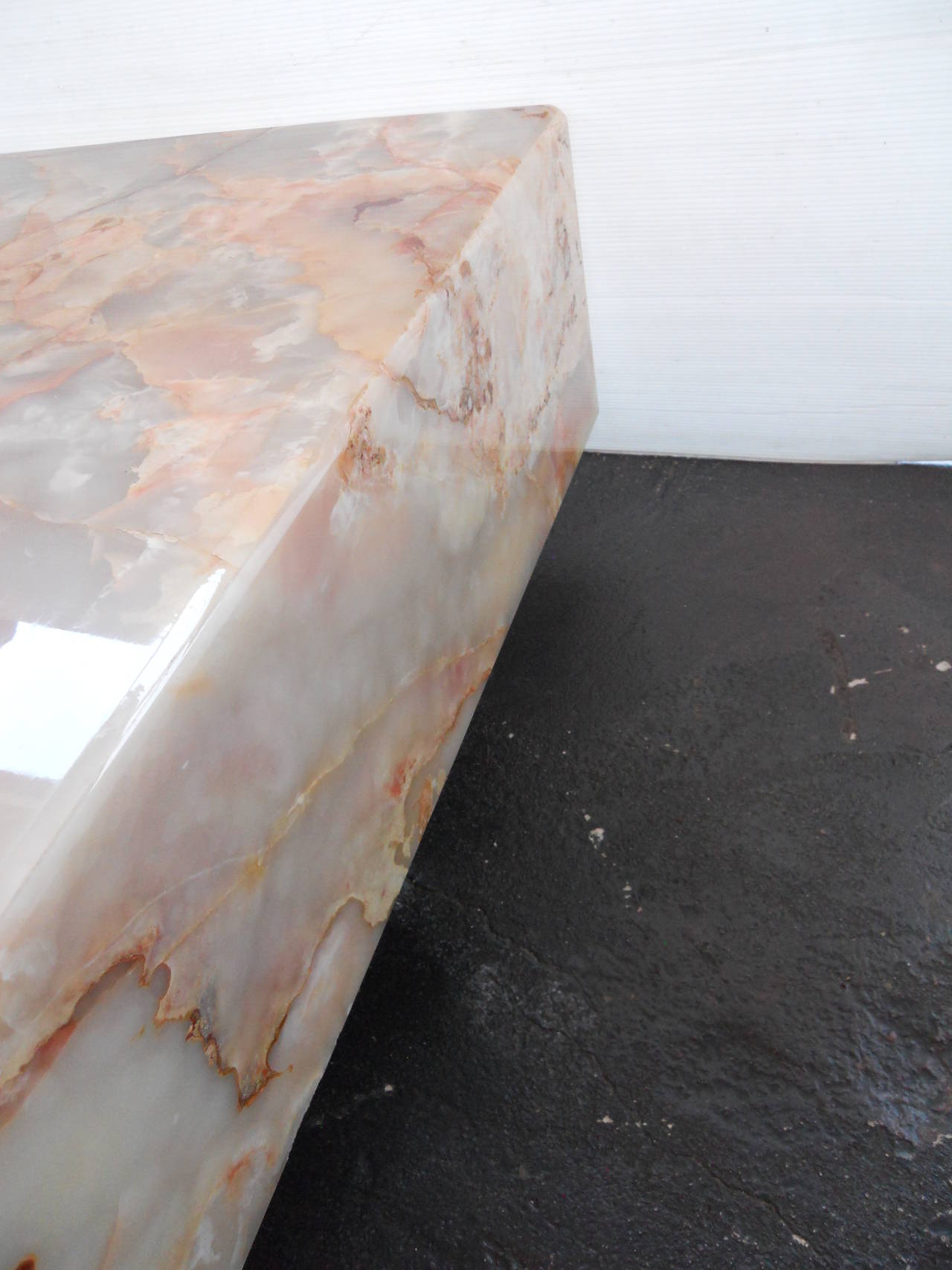 Late 20th Century Massive Onyx Coffee Table