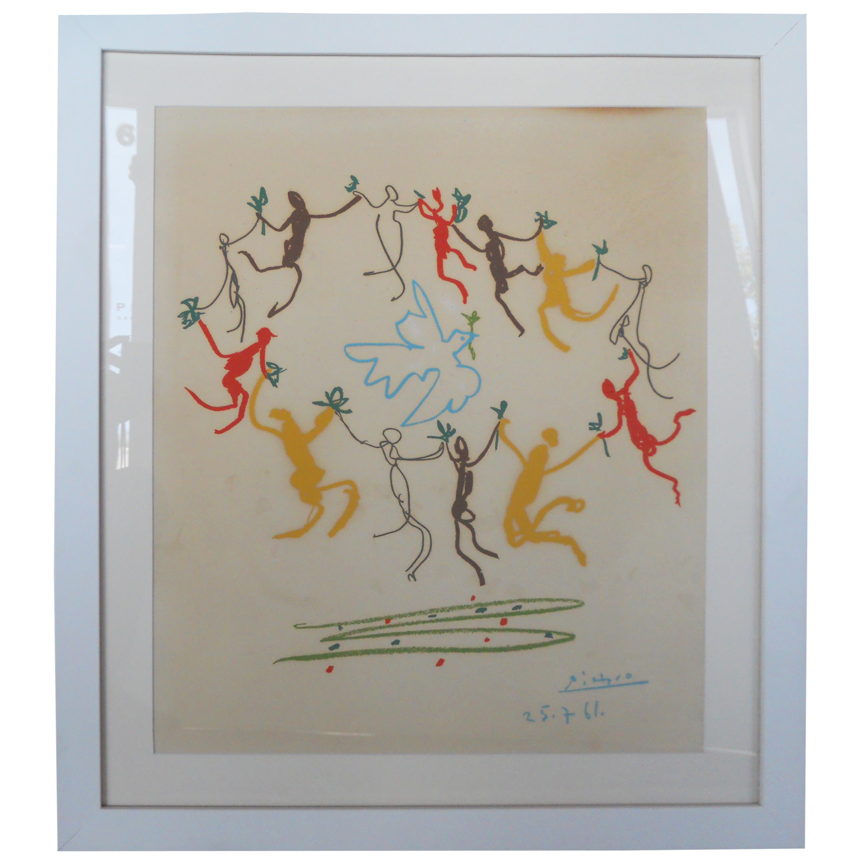 Pablo Picasso "La Ronde de la Paix"  Lithograph