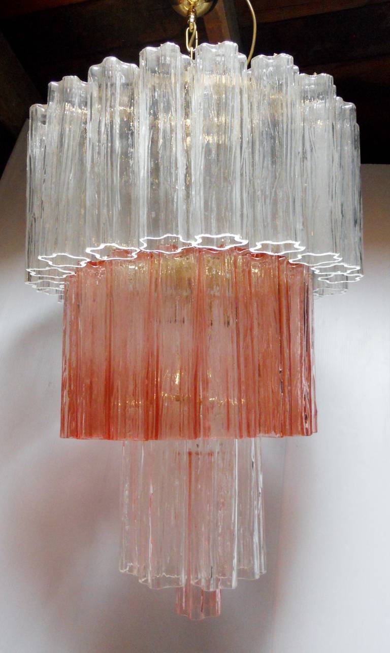 Luxe Pair of Small Tronchi Chandeliers