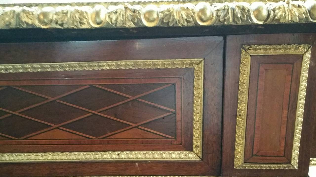 Kingwood Ormolu Mounted Marquetry Top Table 1