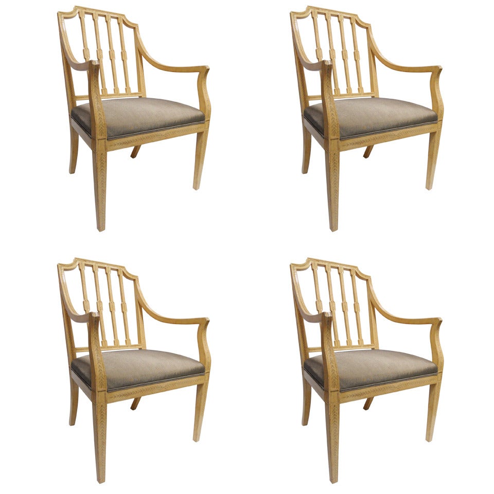 Astonishing Set of Four Rose Tarlow Chairs