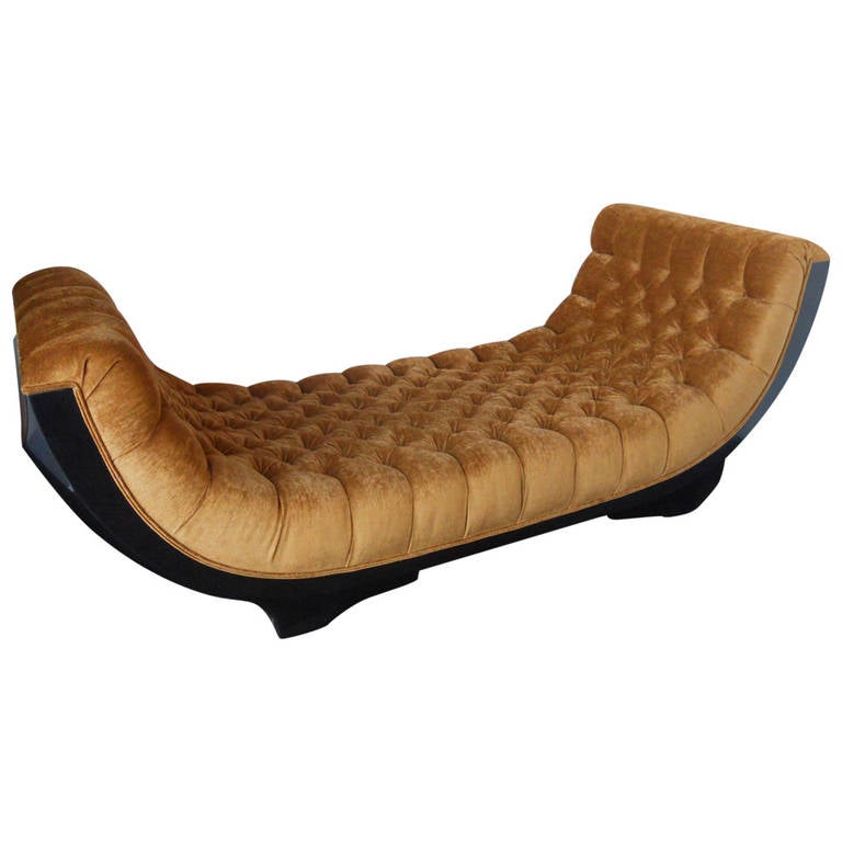 Outstanding Art Deco Chaise Lounge For Sale at 1stdibs