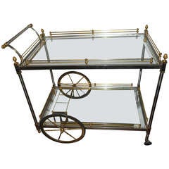 Enticing Bar Cart in the Manner of George Jansen