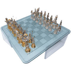 Grand Vintage Chess Set "Charlemagne and Moors"