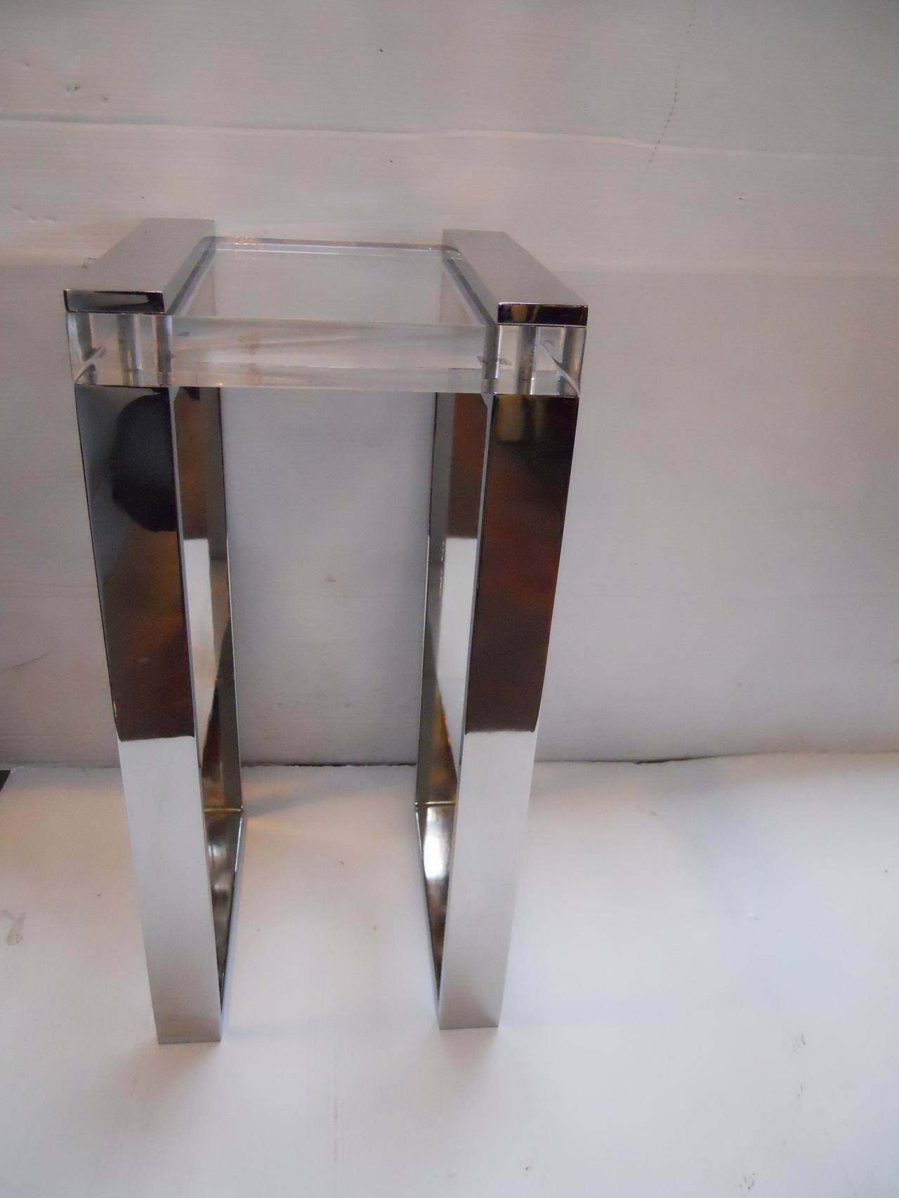 American Chic Pair of Charles Hollis Jones Side Tables