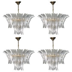 Set of 4 Italian Art Deco Chandeliers