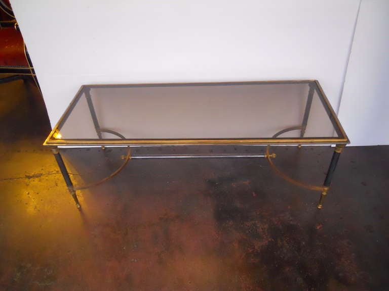 Classic Maison Jansen coffee table.