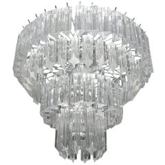 Murano Chandelier in the Style of Venini