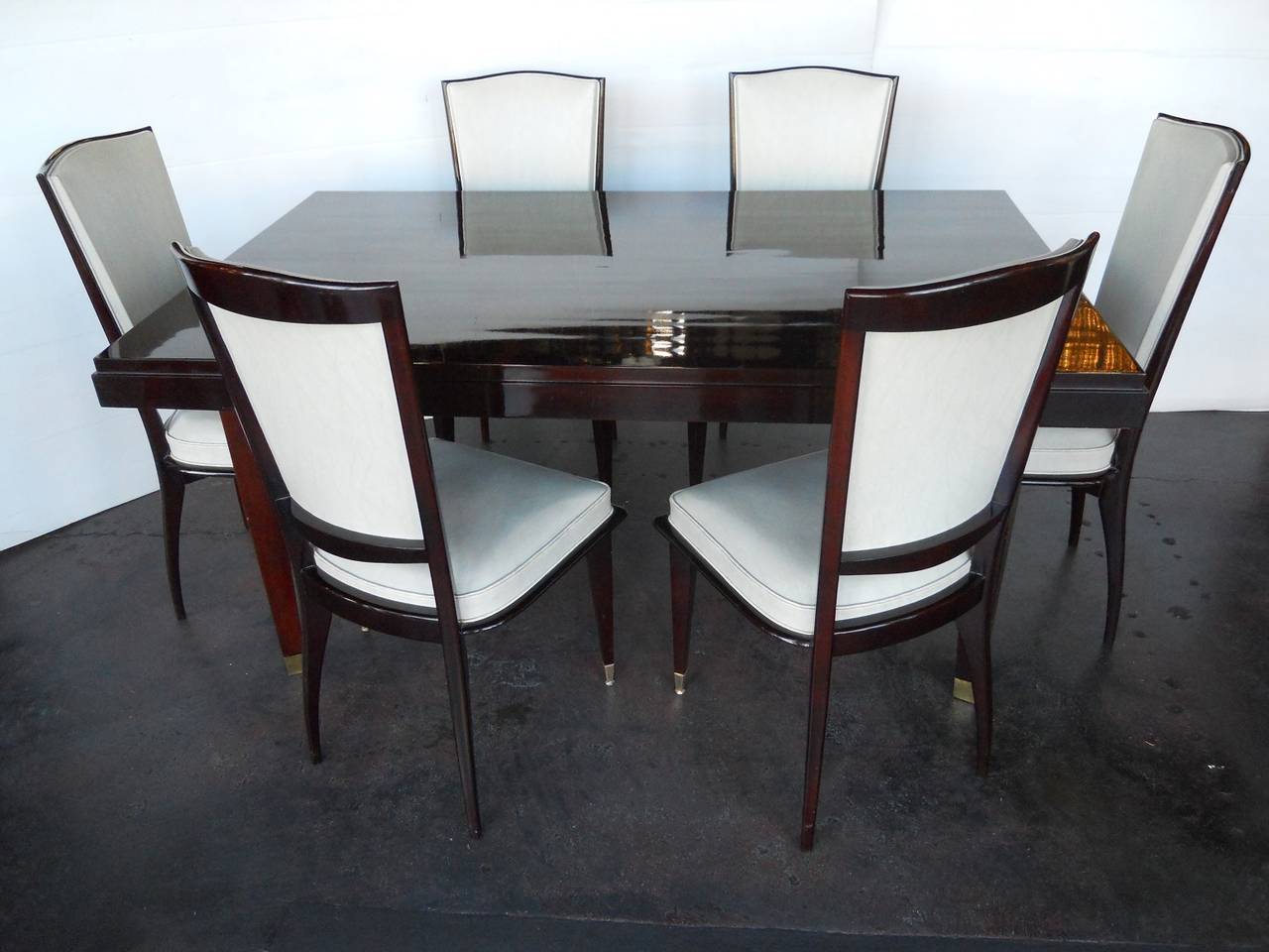 French Elegant Art Deco Dining Room Set by Sviadocht Freres