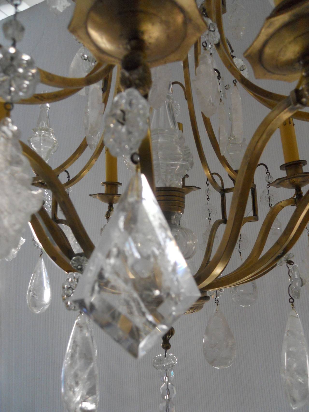 Beautiful French Rock Crystal Chandelier 1