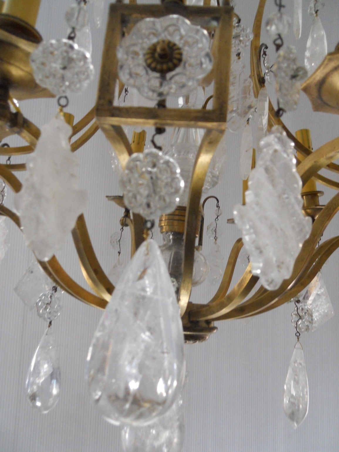 Beautiful French Rock Crystal Chandelier 2