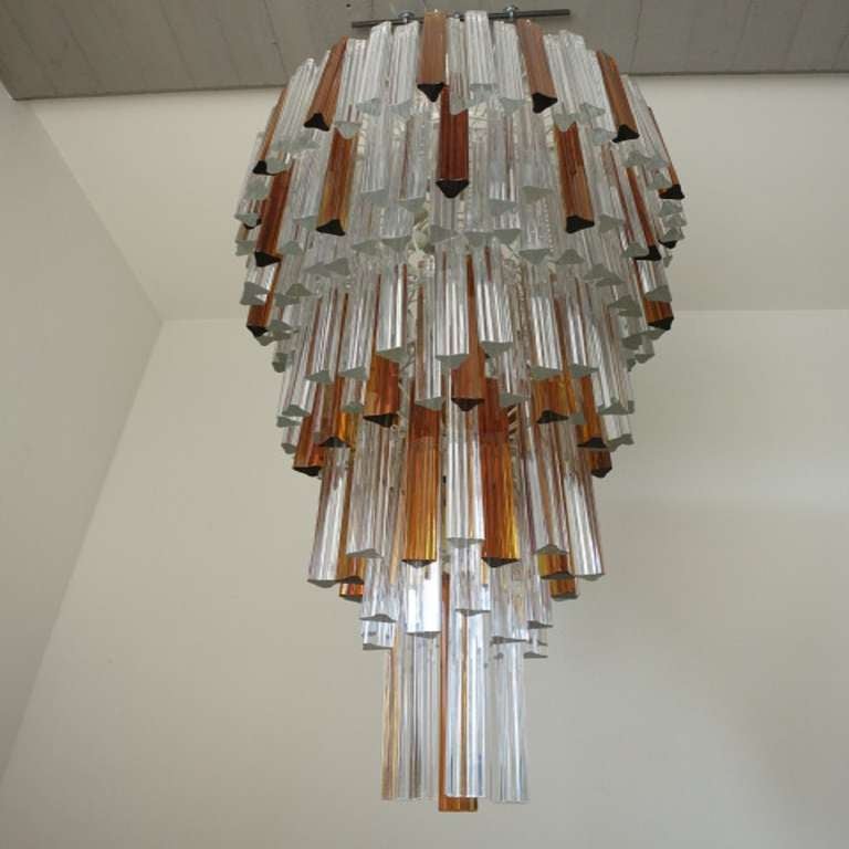 Dazzling Venini Cascade Chandelier