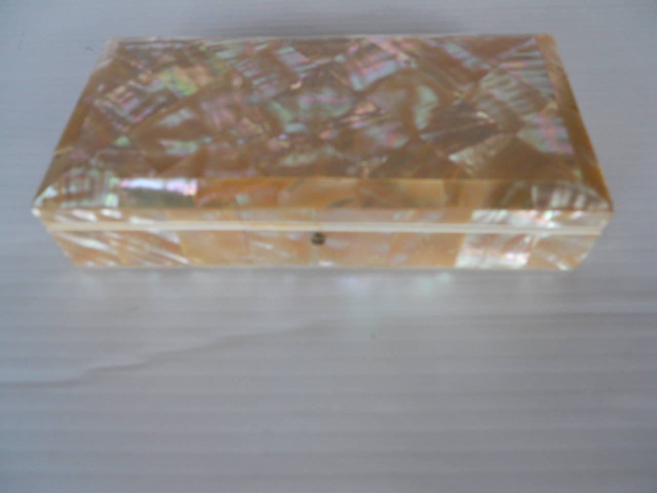 French Beautiful Set of Four Mother-of-Pearl Boxes